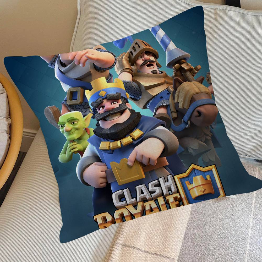 Game C-Clash-es R-royale Classic  Pillow Cover for Bedroom Room and Living Room Sofa Decorative Cushion Cover