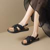 Fairy flat-soled sandals female non-slip 2025 summer new casual fashion outer wear versatile soft sole one-word sandals