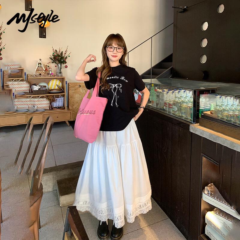 MJ STYLE Women s Pure Cotton Short Sleeve T-shirt S