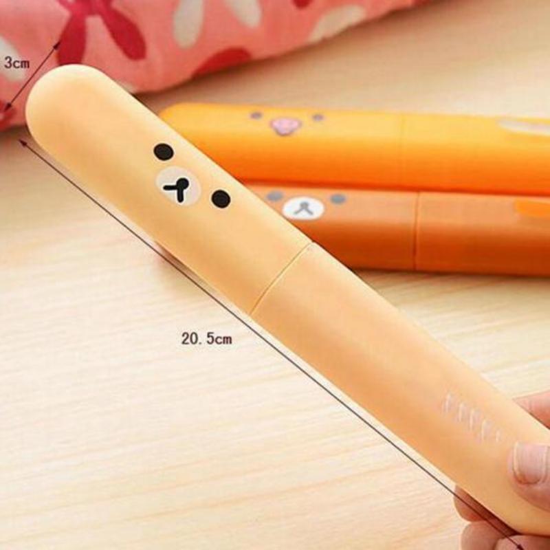 

Чехол для зубной щетки Белый медведь Пластиковый дорожный чехол Коробка для хранения Антибактериальный бурый медведь 1pcs