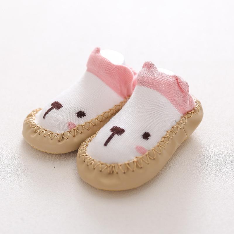 0-24Months Spring Autumn Newborn Rubber Soles Baby Socks Infant Baby Girls Boys Shoes Baby Floor Socks Anti Slip Soft Sole Sock