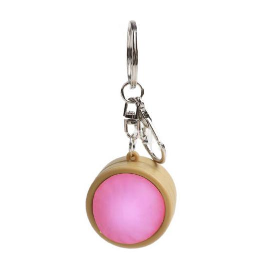 

Simulated Dumpling Clicker Toy Decompression Button Steamed Bun Keychain Fidget Toy Home Office Worker Anxiety Stress Relief Desk Toy