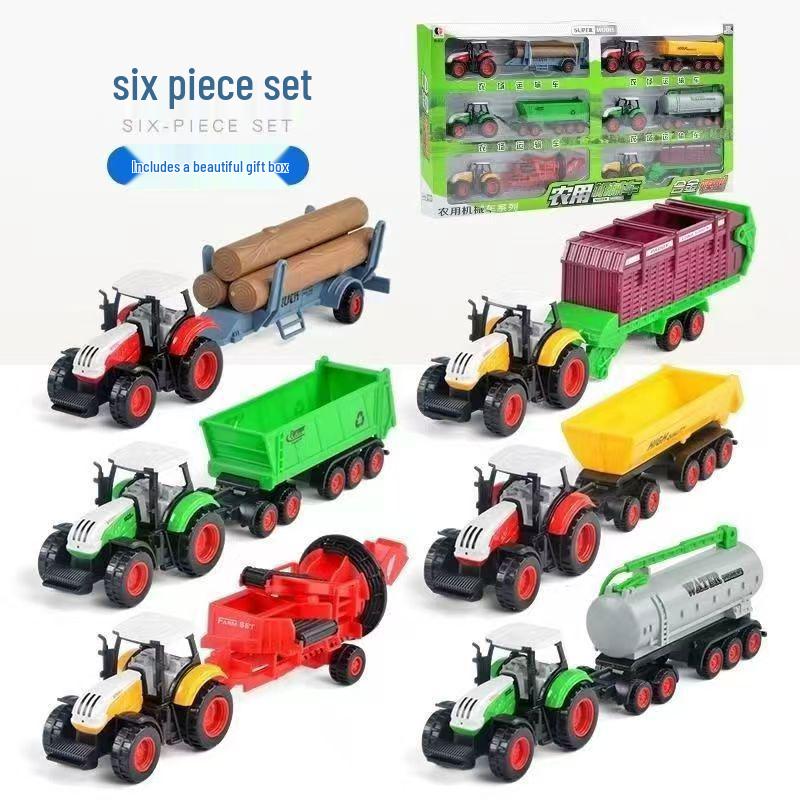 

Набор игрушек «Несколько транспортных средств»: Военный, Санитарный, Инженерный, Пожарная машина и Трактор