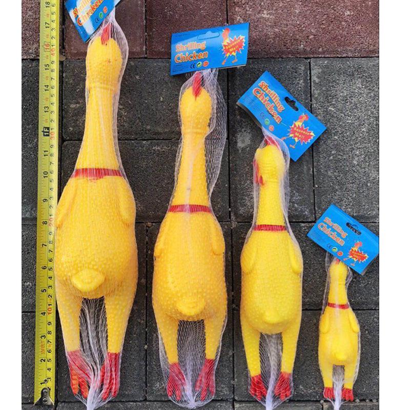 Screaming Chicken Squeaky Toy for Small Dogs - Stress Relief Pet Toy