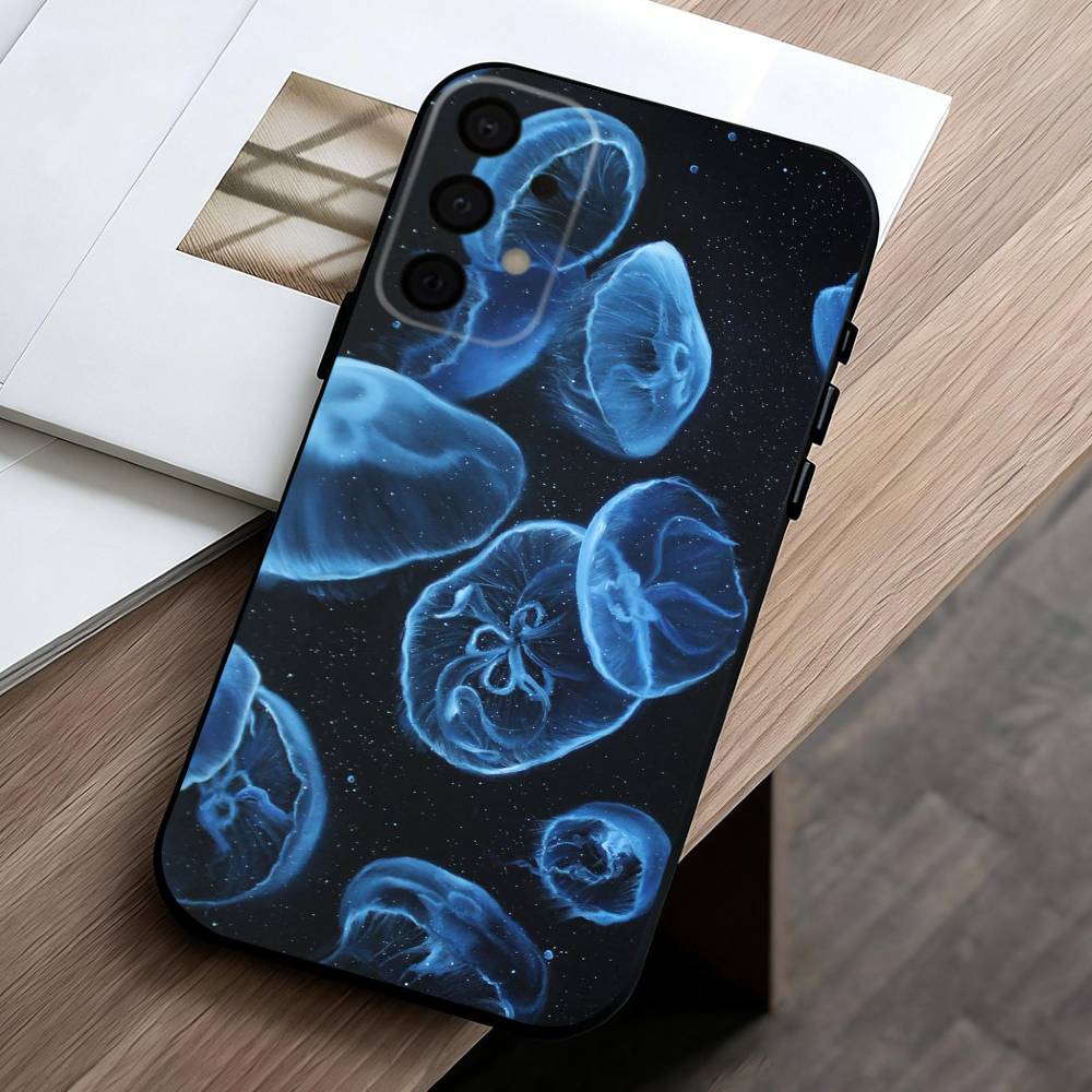 Pink Jellyfish Tear  Phone Case For Samsung Galaxy A73,A72,A71,A70,A53,A52,A51,Others Soft Black Cover