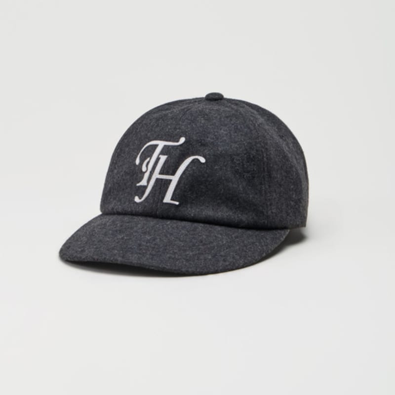 TRAFFIC HARMONY WOOL BLEND TH APPLIQUE LOGO DEEP-FIT 6-PANEL cap_GRAY