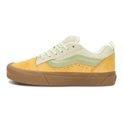 Knu Skool Casual Leggere Comode Scarpe da Skate Basse Sneakers Unisex Giallo Verde VN0009QCCOP