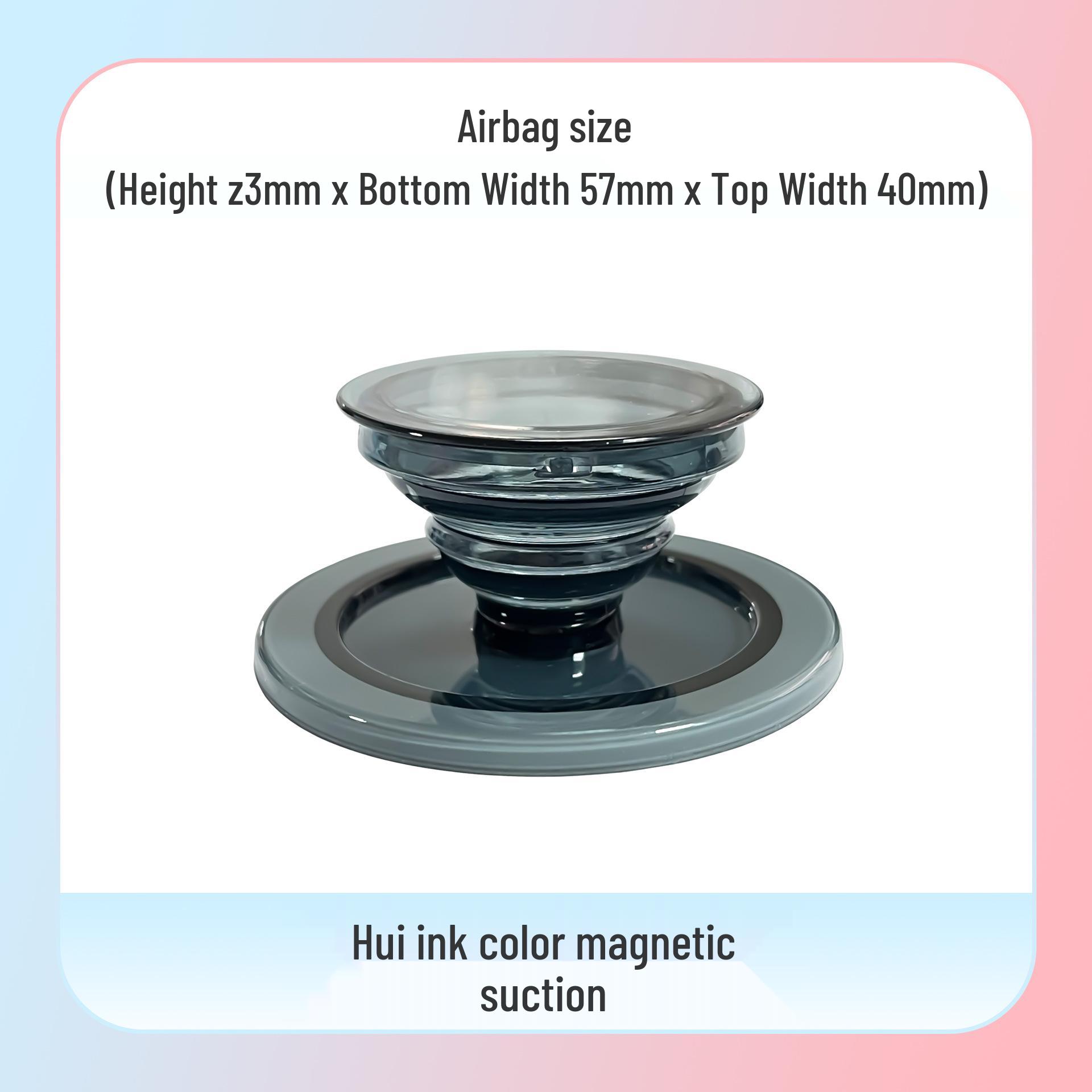 

Frosted Magnetic Phone Stand - Semi-Transparent, Retractable, Detachable for Desktop Use