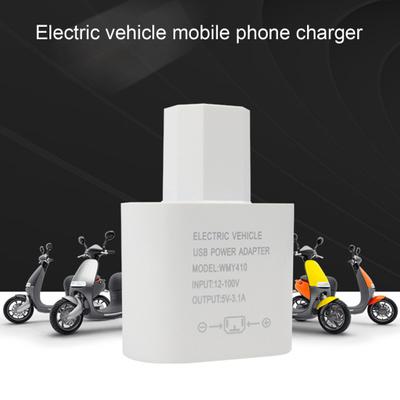Electric Car Phone Digital Display DC Charger LED 12-100V Electric Vehicle Phone USB