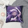 Genshin Impact Keqing Housse de Coussin Carrée Anime Housse de Coussin Housse de Coussin Housse de Coussin Jeté pour Maison Canapé Salon