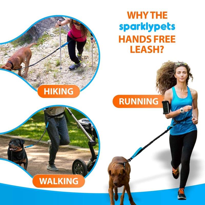 Dvojité elastické reflexní běžecké vodítko přenosné zatahovací vodítko pro psa psí řetězové vodítko velkoobchod s potřebami pro domácí mazlíčky