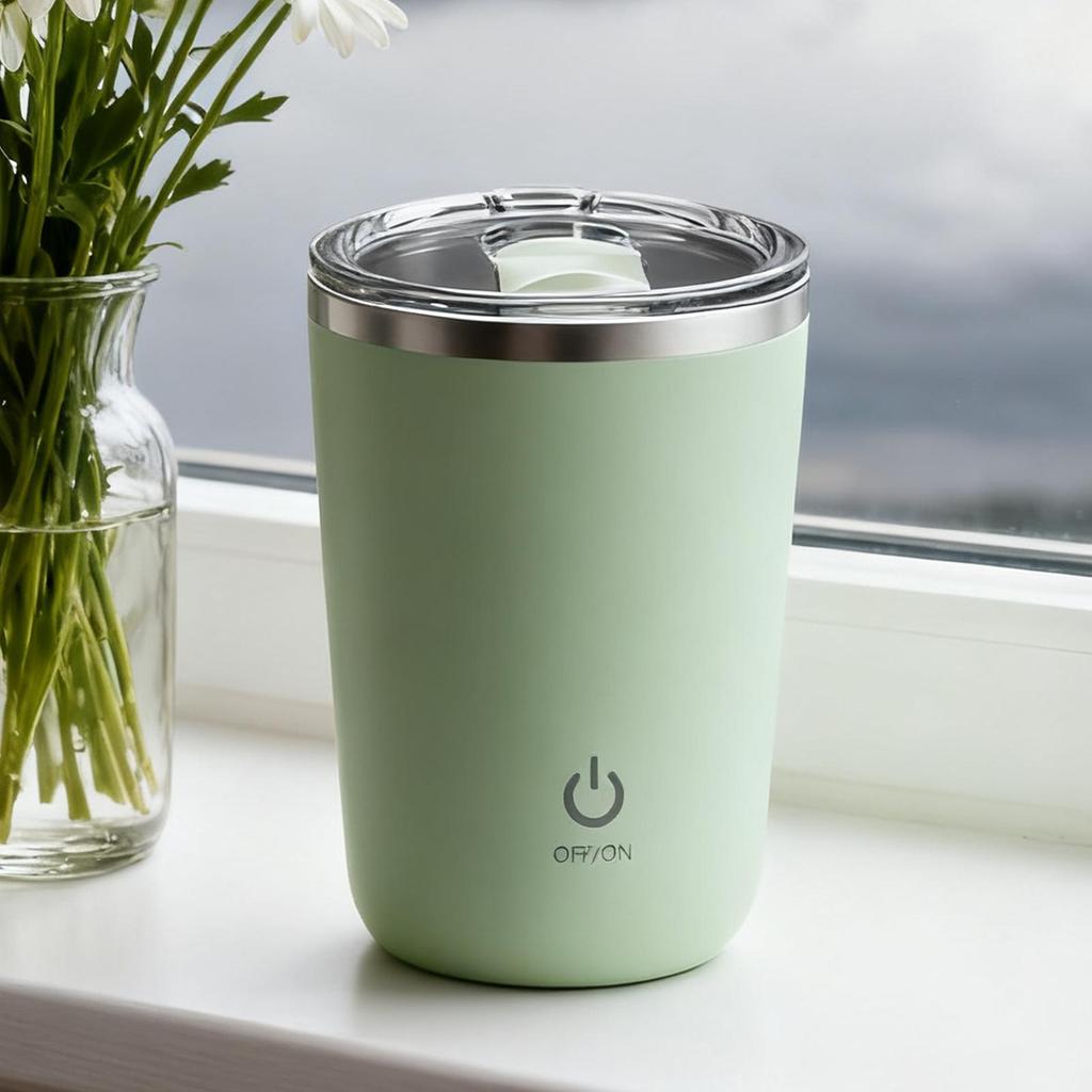 350ml Automatic Self-Stirring Mug 304 Stainless Steel Rechargeable Magnetic Mug Milk Mixing Cup Smart Mixer Water Bottle