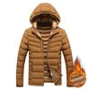Light Clothing Cotton Comfortable and Versatile Jacket Men's Models Winter Slim Removable Cap Padded Thickened Hooded Jacket Men