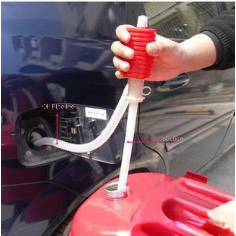 Car Truck Manual Pump Fuel Gasoline Diesel Transfer Suction Cup Manual Fuel Pump Siphon Water Suction Fuel Transfer Pump Funnel
