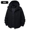 Men Women Winter Waterproof 3-in-1 Detachable Hooded Outdoor Jacket With Down Inner Layer Hiking Skiing Camping
