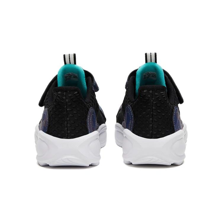 Anta Kids Non-Slip Low-Top Running Shoes Kids sneaker Black White 312325522-4