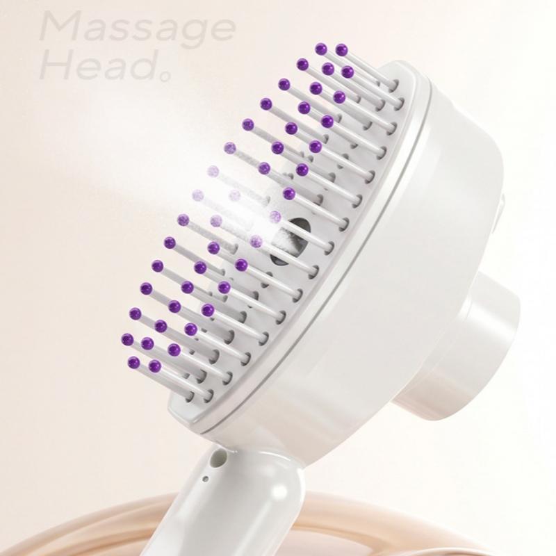 Rechargeable Electric Frizz Control Hair Brush Anti Static Steam Spray Massage Comb for Daily Hair Grooming