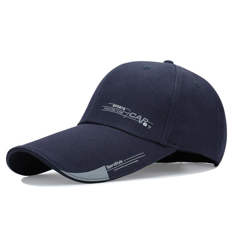 Baseball hat men's and women's summer extended brim cap fashion trend comfortable breathable sun hat