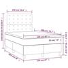 VidaXL Slatted Bed Base with Mattress and LED, Upholstered Bed, Double Bed, Adult Bed for Interior Bedroom, 3135933