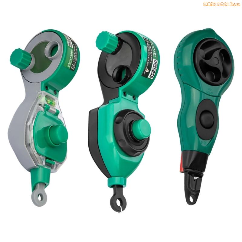 K1AE Manual Chalk Line Dispenser With Automatic Rewinding Mechanism For Professional Contractors And DIY Use