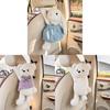 Creative Plush Bunny Car Tissue Holder With Cute Cartoon Design For Car Interior Decor