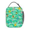 Cartoon Pokemon Theme Insulated Lunch Bag Insulation Bento Pack Rice Bag  Bolsa Student Bento Lunch Handbag Insulation