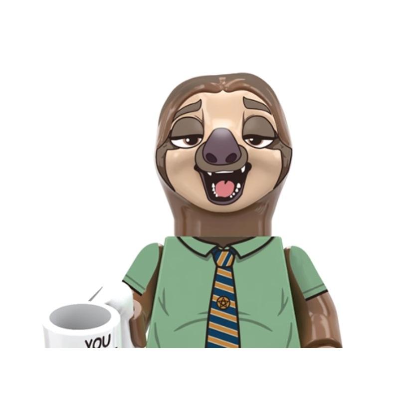 New Zootopia Set Nick Wilde Judy Hopps Building Block The Zoo fox rabbit bear sloth cattle lion Mini Action Figure Toys