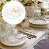2/4mm Clear Acrylic Place Seat Card Wedding Banquet Blank Hexagon Tile Name Table Number Card for Birthday Party Decoration Sign