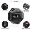 Motorcycle Glossy Carbon Fiber Exhaust Guard Protector Black Muffler Exhaust Pipe Tip Cover Accessories For Honda Click 125 150