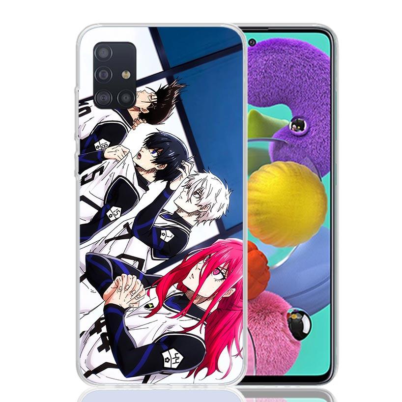 Blue Lock Isagi Yoichi Phone Case For Samsung Galaxy A52 A32 A22 A12 A02S A50S A30S A51 A31 AA71 Note 20 Ultra 10 S10 Plus Galax