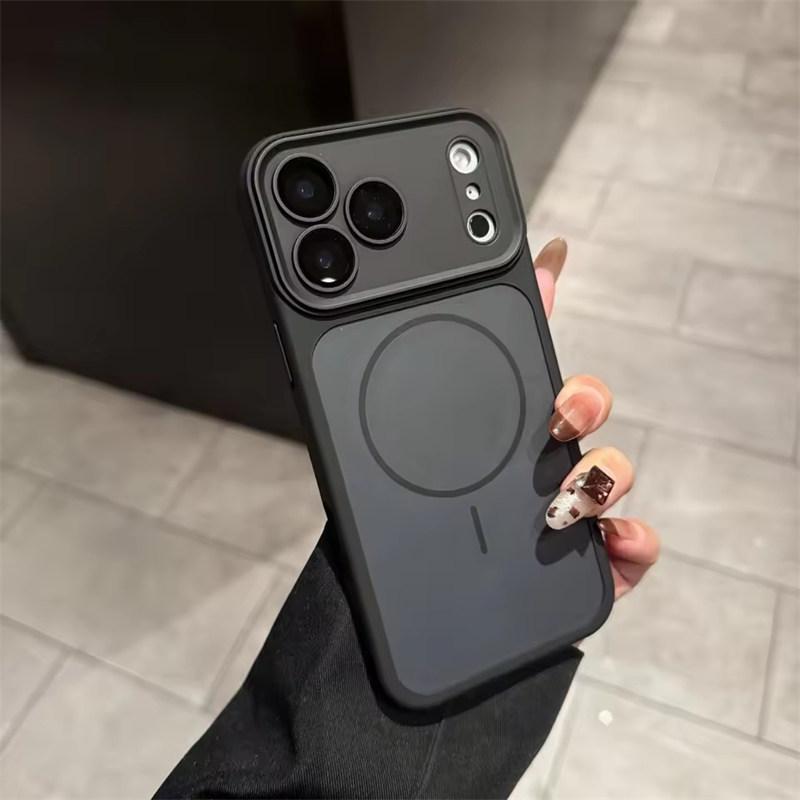 For Magsafe Magnetic Phone Case For iPhone Instantly Turn 17 16 15 14 Plus 13 Pro Max Wireless Charge Matte Non-slip Cover