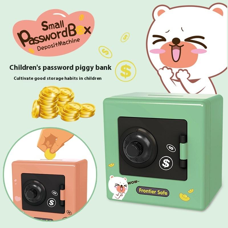 Mini Atm Money Box Creative Piggy Bank Simulation Password Digital Coins Cash Deposit Children Security Saving Safe Box Kid Gift