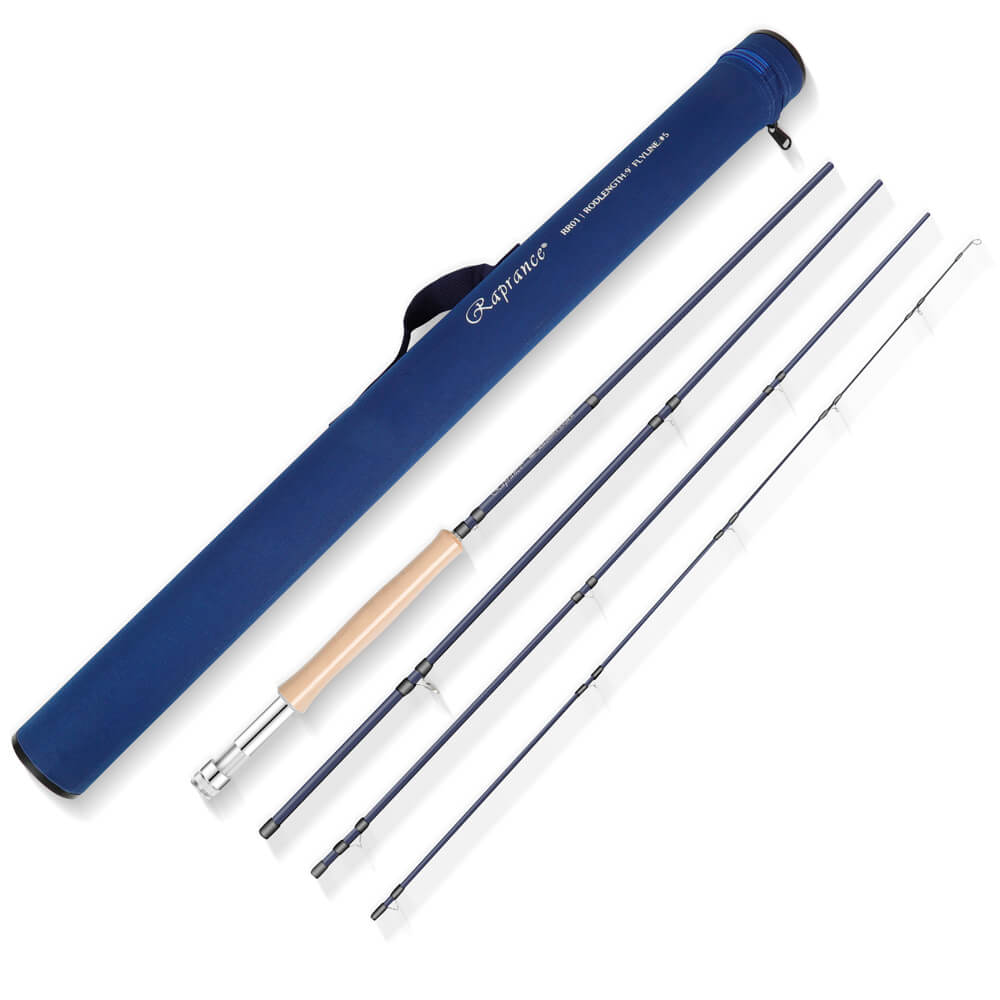 

Kylebooker RR01 Fly Rod — стартовый комплект удочки нахлыстовой удочки весом 3,4,5,6,7,8 кг с футляром 3wt 7 6 4pc Rod синий