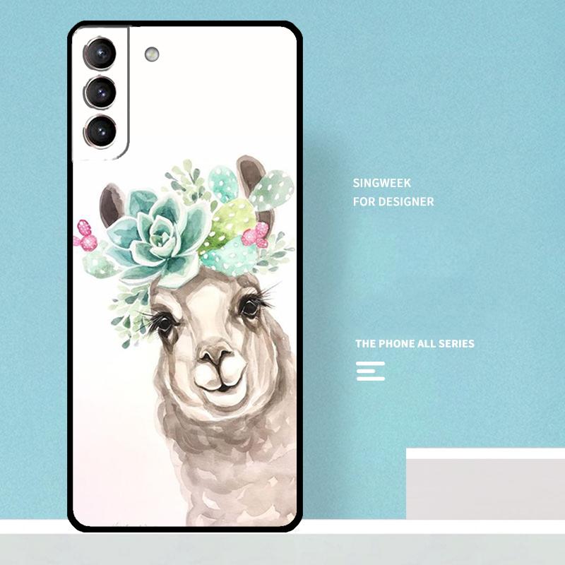 Lama Llama Alpaca Case For Samsung Galaxy S25 Ultra S21 S22 S23 S24 Ultra S9 S10 S20 Plus S25 FE Phone Cover