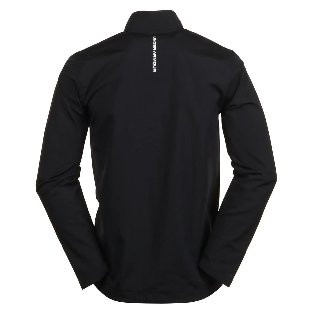 Under Armour Solid Color Casual Golf Water-Resistant Long Sleeve Jacket Men Jackets Black 1383150-001