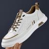 2025 Spring and Autumn New Men's Sports Style Casual Leather Shoes Men's Versatile Trend Casual Board Shoes Men's 7026