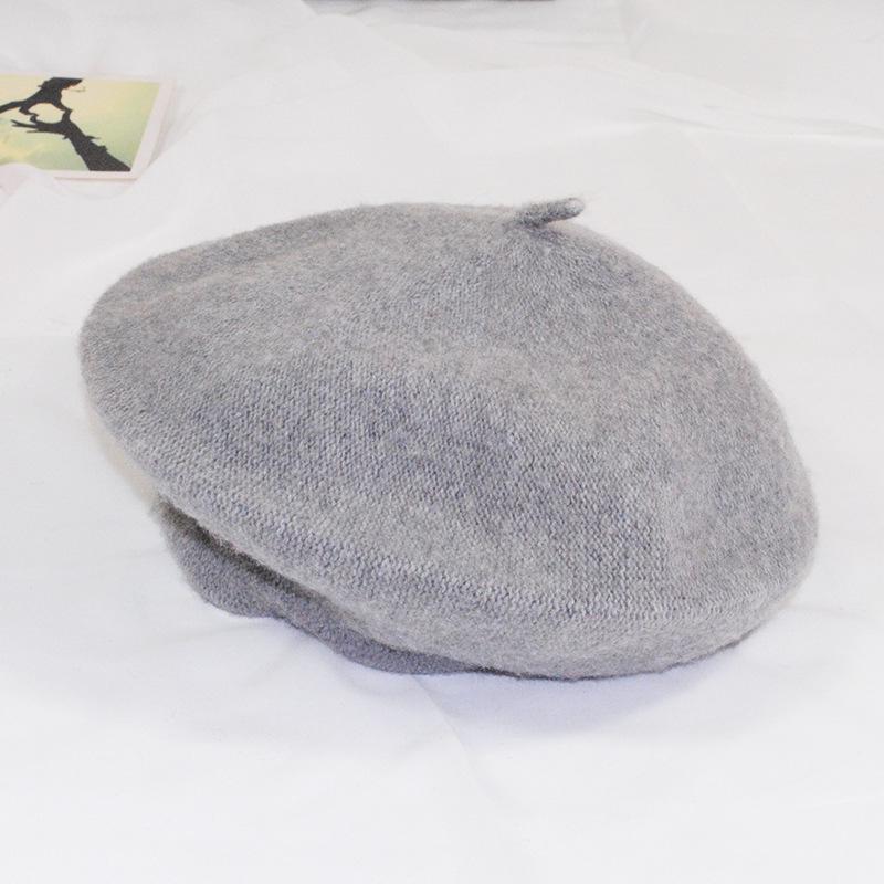 Korean Style Autumn & Winter Imitation Wool Beret Hat for Women