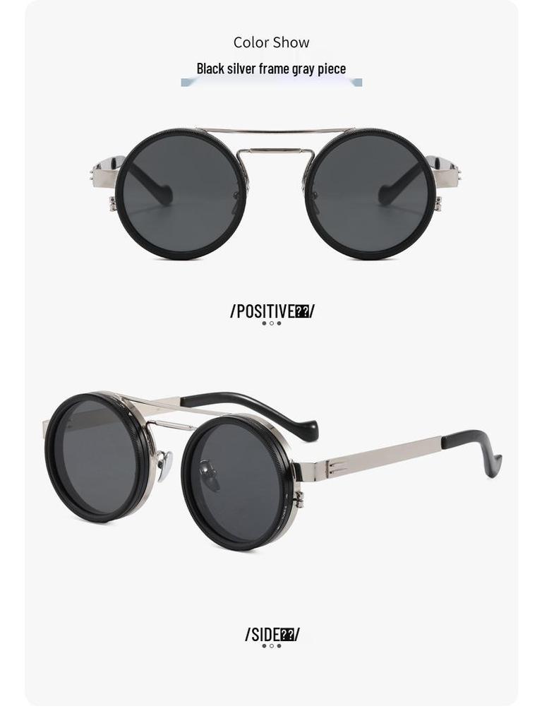 2025 Industrial Punk Style Sunglasses: New Camera ND Lens, Adjustable Multi-Level Polarizing, Prescription-Ready