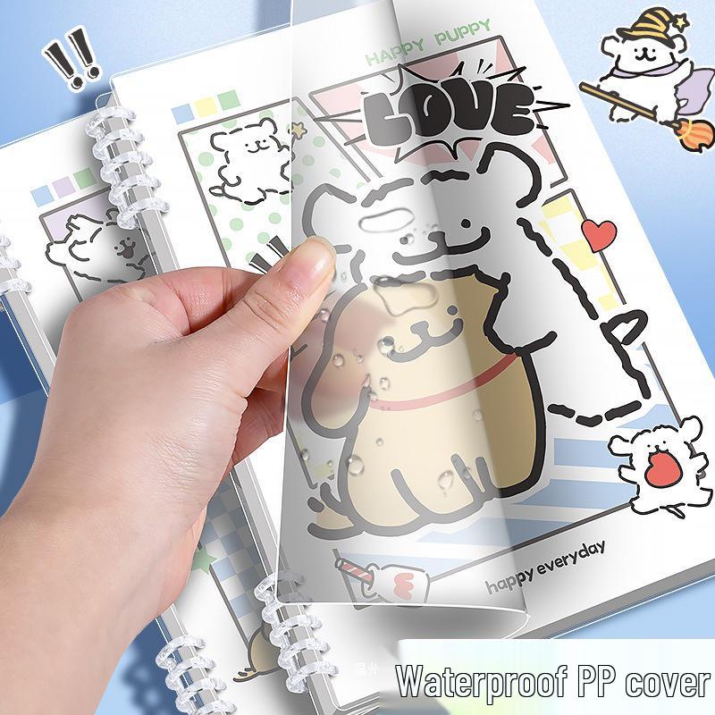 Internet Celebrity Cartoon Puppy Ring Binder: Set of 5 High-Value Notebooks & 7 Journals