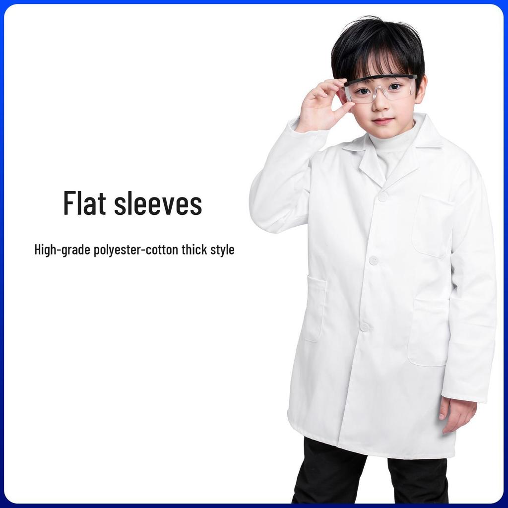 Kids' White Lab Coat for Science Role Play and Performances