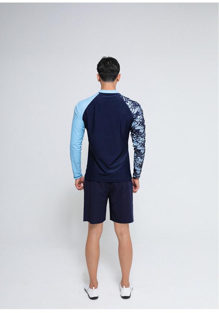Herren Zweiteiliger Schnelltrocknender Sonnenschutz Neoprenanzug für Surfen, Schnorcheln & Strandschwimmen