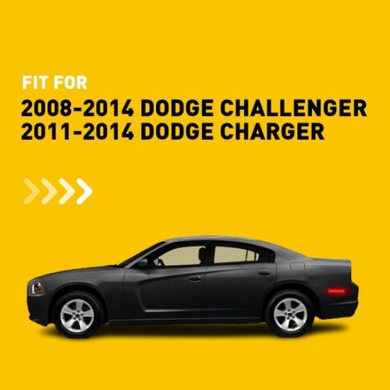 Rotes LED-Seitenmarkierungslicht für den hinteren Stoßfänger für 2008-2014 Dodge Challenger