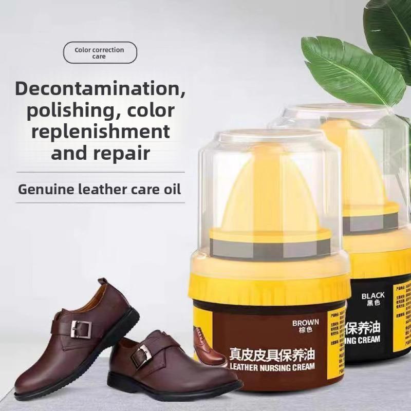 Haushaltsschuhcreme schwarz, Lederschuhcreme, Echtes Lederpflegeöl, Lederreparaturcreme, Pflegeöl, Schönheitscreme, Schuhputzwunder