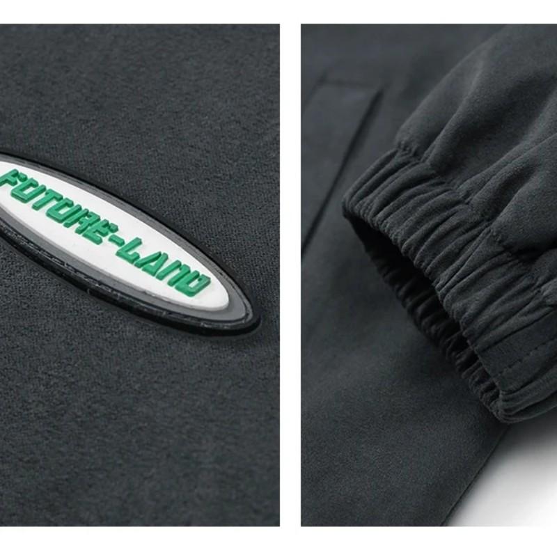 Pánský stojatý límec Vintage Volná bunda Pilot Korejský Street Trend Oblečení Zip Studentský ležérní kabát