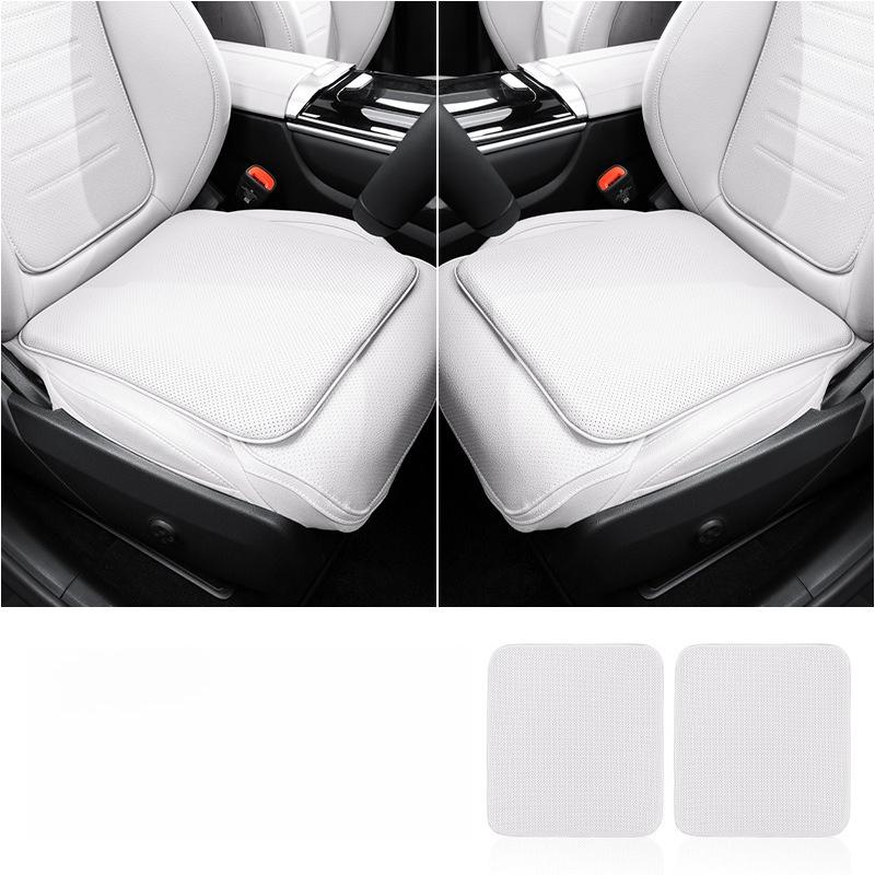 Universal Nappa Leather Car Seat Cushion Anti Slip Pad Breathable Ventilated Dirt Resistant Car Seat Cushion Seat Accessories