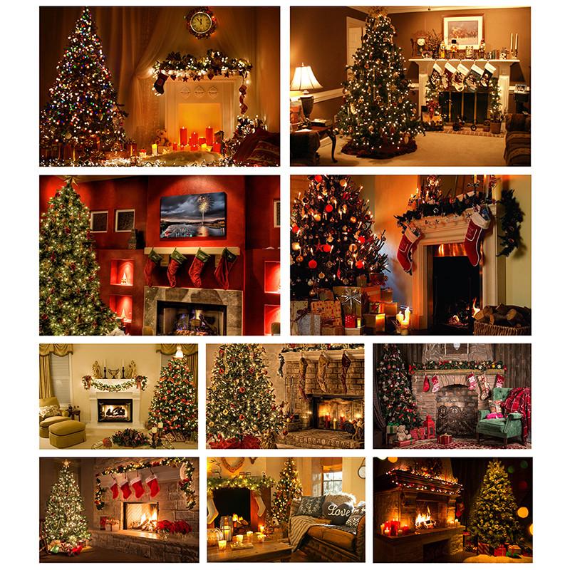 Slavnostní vánoční pozadí krbu, párty banner, nástěnná dekorace, sváteční dekorace pozadí, foto studio, vánoční dekorace