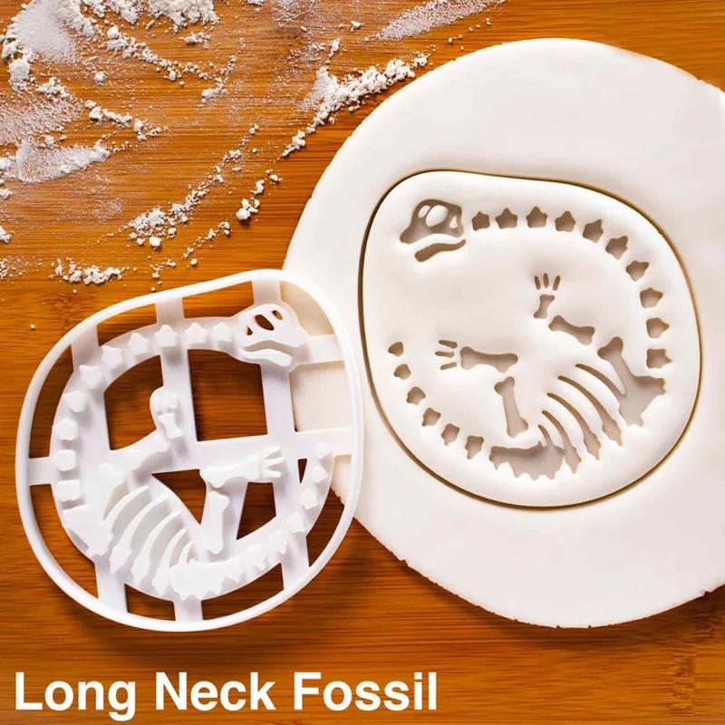 2023 Dinosaur Cookie Cutters Mold Dinosaur Biscuit Embossing Mould Sugarcraft Dessert Baking Mold Cake Kitchen Accessories Tools
