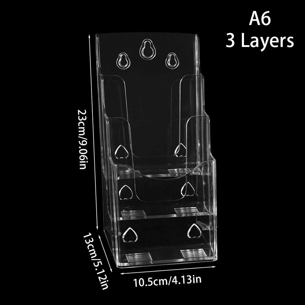 1 Stück Acryl Kartenaufbewahrungshalter Desktop Korb A6 Fotokarte Etagenbox
