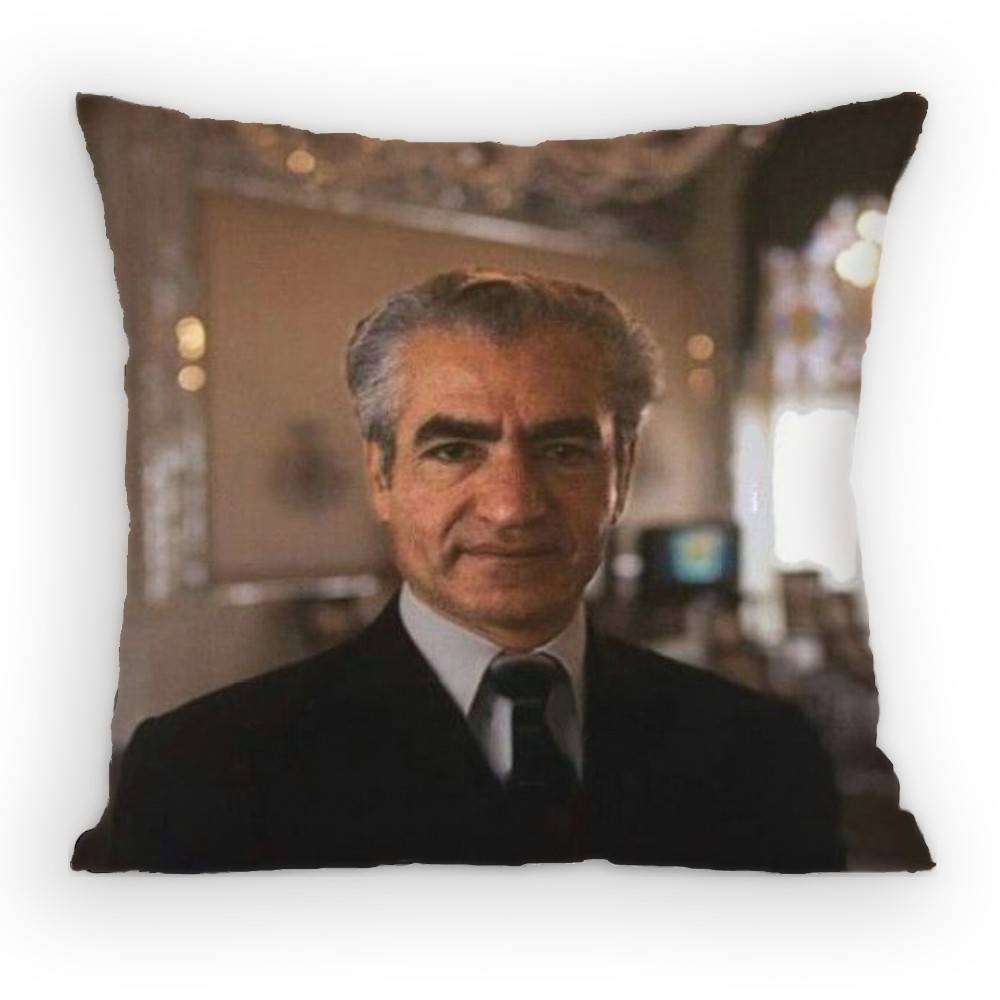 

MMohammad Reza PPahlavi Pillow Case Sofa Living Room Bedroom Headboard Backrest Cushion Square Cushion Nap Time 30x30 cm