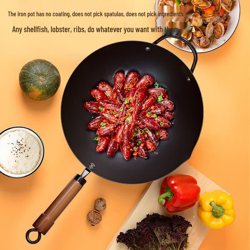 COOKER KING 32 см Кованое железо Антипригарная Вок для жарки